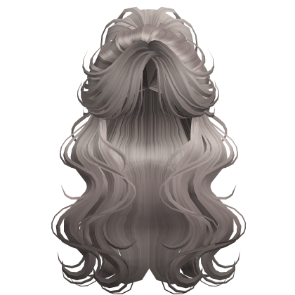 Crimped Wavy Empress Ponytail Ash Blonde