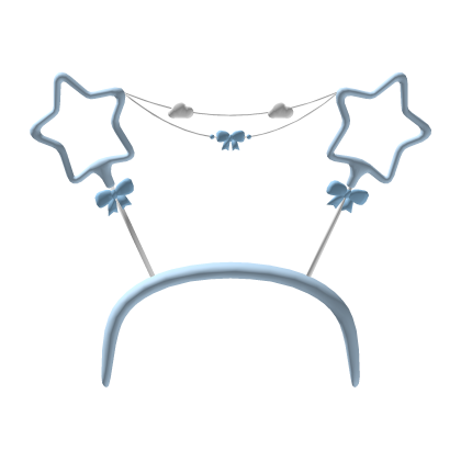 cute blue add on for diwali sparkle headband