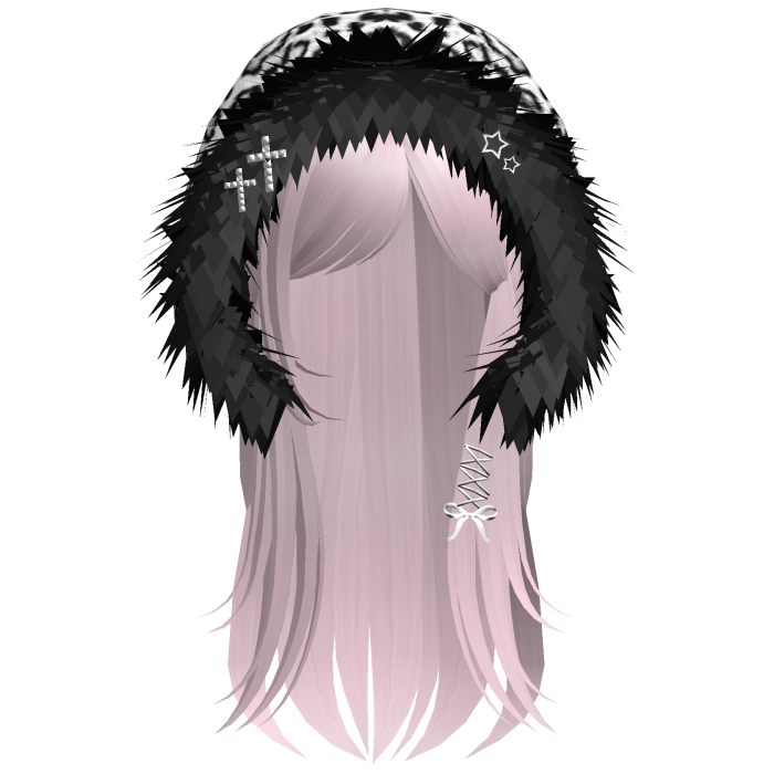 White Snow Leopard Hood Girl Pink