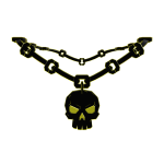 Sinister Neon Yellow  Skully Chain