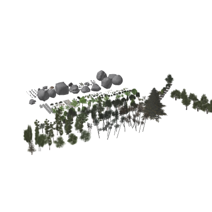 [New!] PBR Nature Big Jungle Forest Trees Pack! Mi