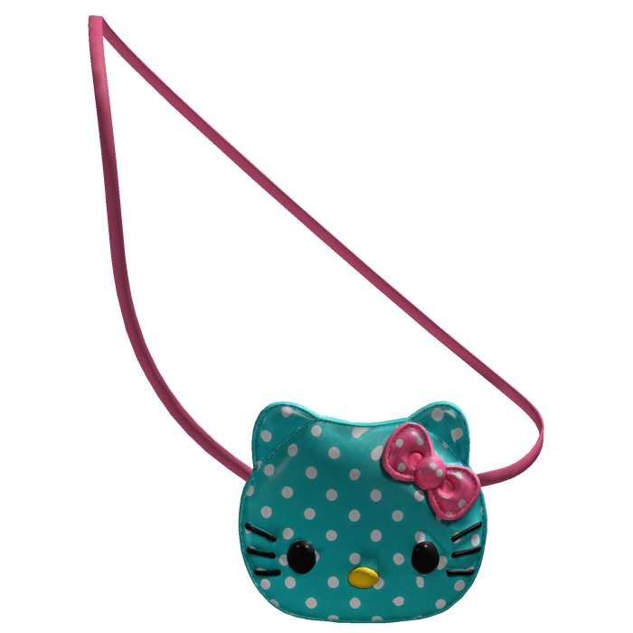 ㎕ | teal polka dot kitty crossbody 