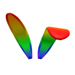 Rainbow Bunny Ears