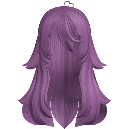 ୨ৎ Cute Purple Fluffy Overgrown Long Hair
