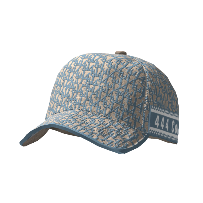 Gorra Oblique De Diseñador Blue (Hacia Atrás)