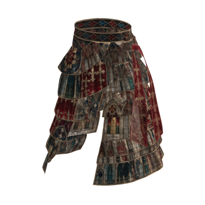Red Gothic Cathedral Glass Layered Pants [PBR]