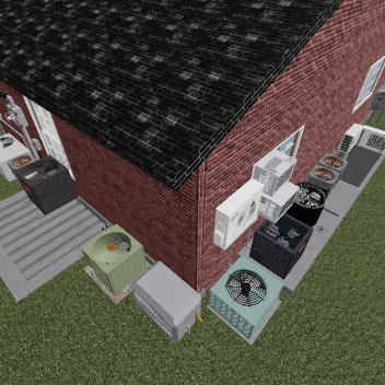 (OPEN) House with many air conditioner
