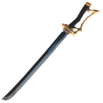[Right Hip] Blue Magical Anime Girl Sword 