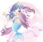 Unicorn Mermaid Girl Squad
