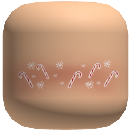 Candy Cane Blush Face Mask Light Skin Tone