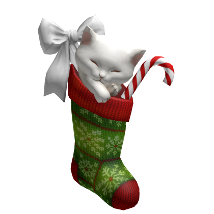 Sleeping Kitten in Christmas Sock thumbnail
