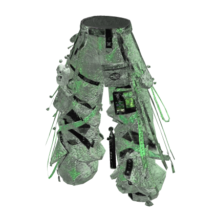 Green Y3K Holographic Cargo Pants [PBR]