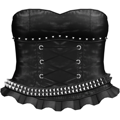 Gothic Studded Belt Dress in Black Roblox item
