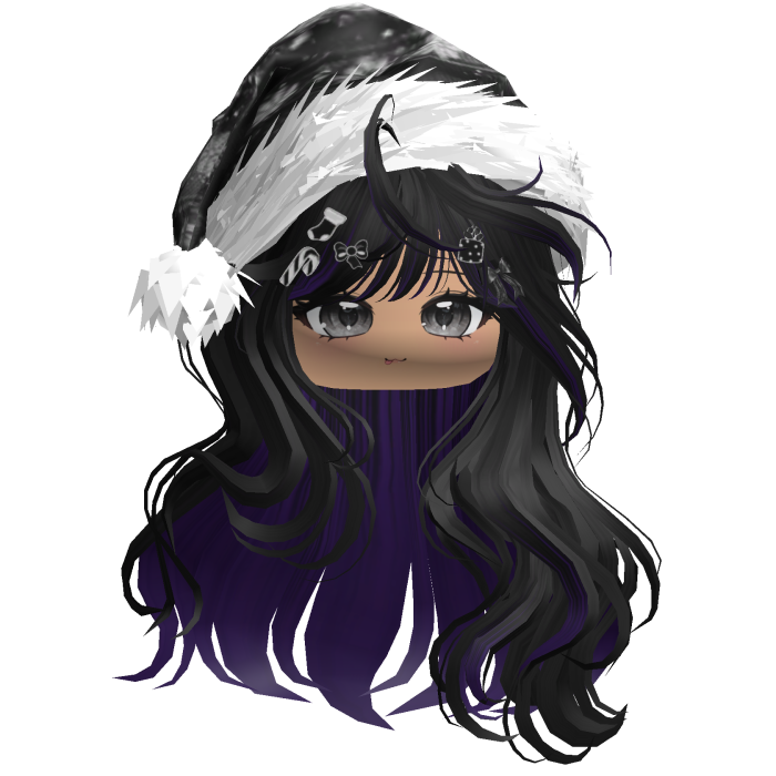Cute Christmas Waves w/ Charms (Black&Purple)
