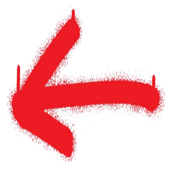 red graffiti arrow 2 Roblox decal