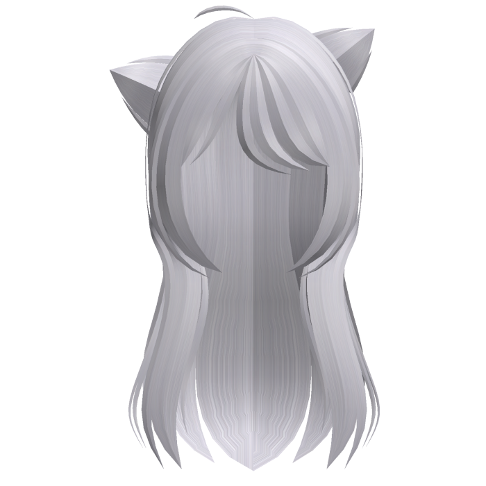 Cute White Kitty Kemono Ear Hairs
