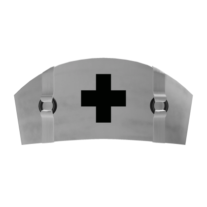 🖤 , , white and black buckled nurse hat