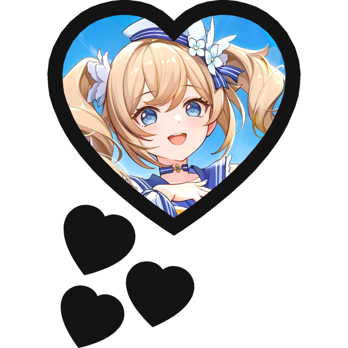 Barbara Thinking Hearts Genshin Impact