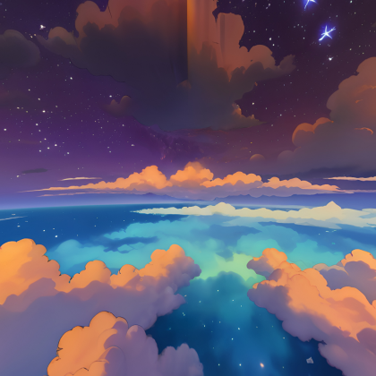Anime Night sky