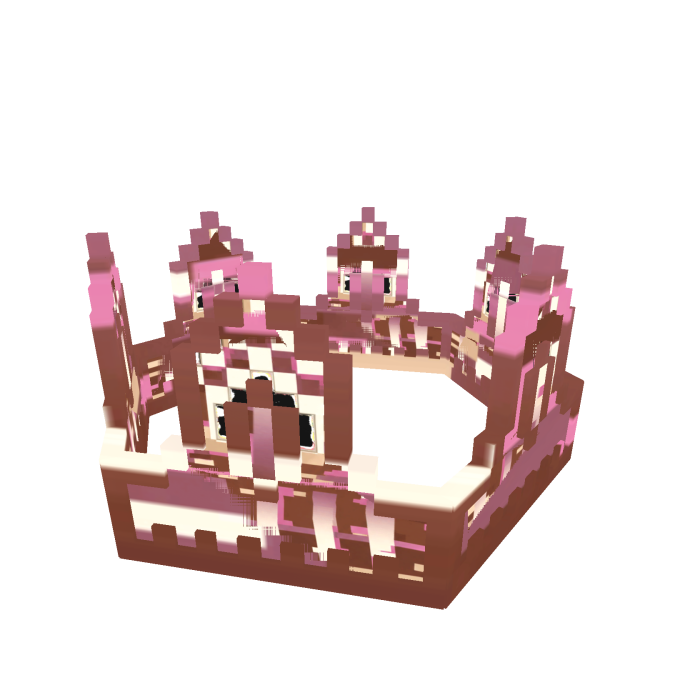 [ADD-ON] Glitched 8-Bit Crown Add-on - MochaBlush