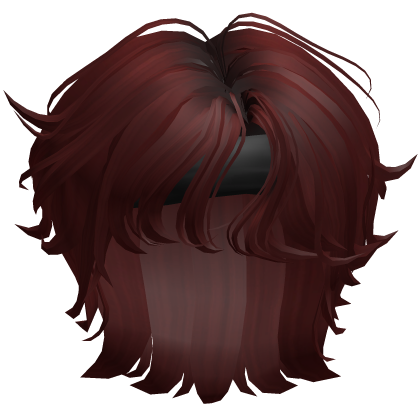 Headband Wavy Middle Part Boy Hair (Red) Roblox item