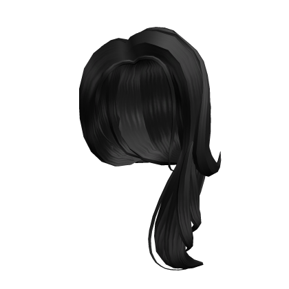 Shimmering Side-Part in Black