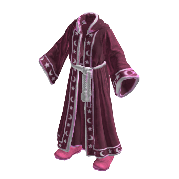 Sleepy Pink and Magenta Wizard Robe