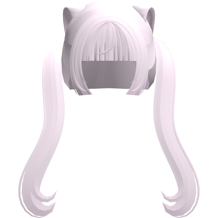   ♡ ‿‿‿ : long catgirl nekopara pigtails pink vers