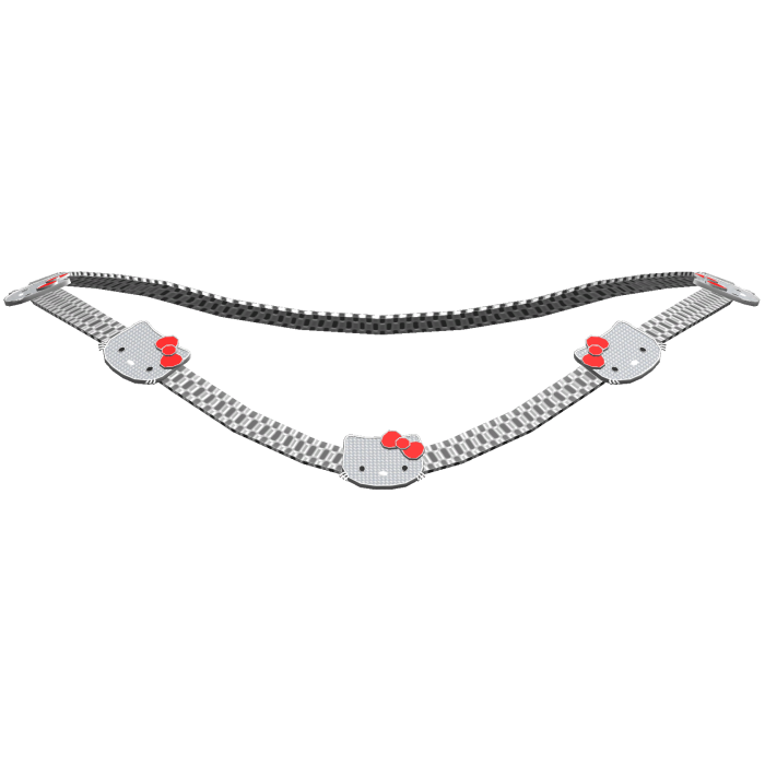 Silver kitty rolex chain necklace [3.0]