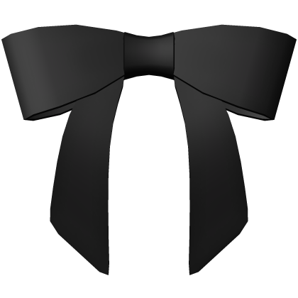 cute black bow attachment Roblox item