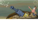 SpongeBob is in the war
