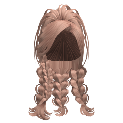 Coquette Braided Ponytail Hair (Strawberry Blonde) Roblox item