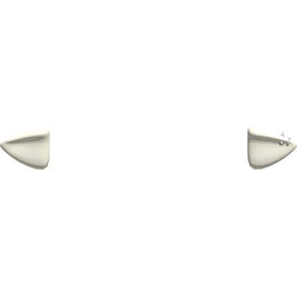 <҂3 : tiny elf ears with piercings [ pale yellow ]