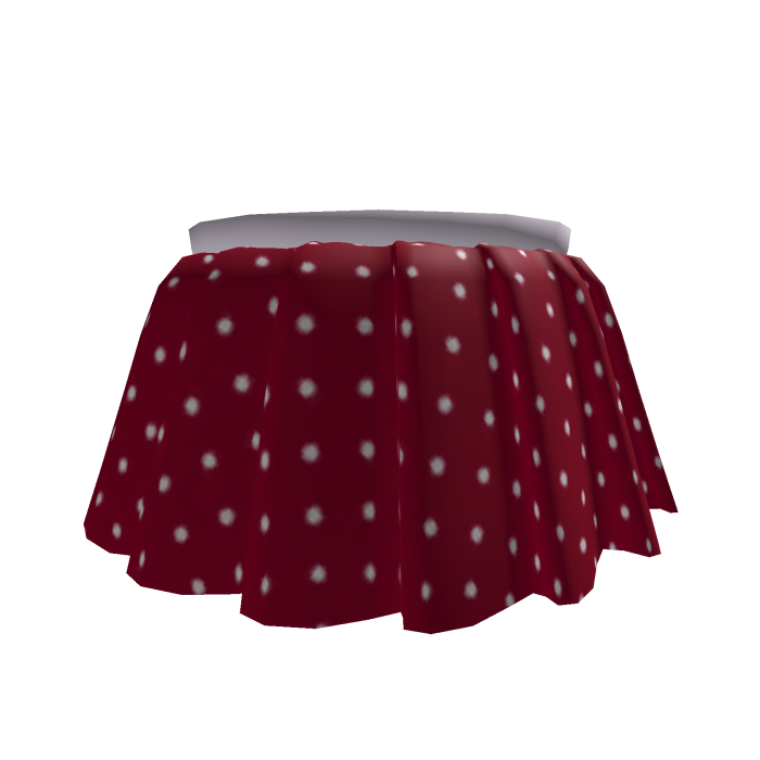 ❤️ Red Polka dot pleated skirt [Short] [2.0] 