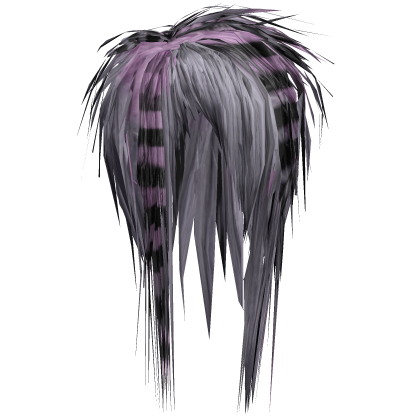 Unkept Scene Emo Hair (Grey/Light Purple/Black) Roblox item