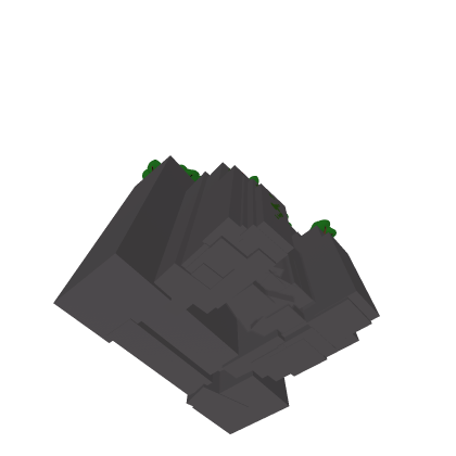 Lowpolly waterfall mega size