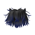 Messy Boy Hair w/ blue gradient
