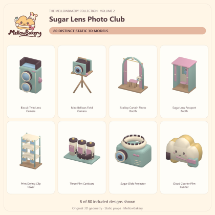 MellowBakery Sugar Lens Photo Club - 80 Props