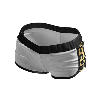 Leopard Graphic Shorts (White) thumbnail
