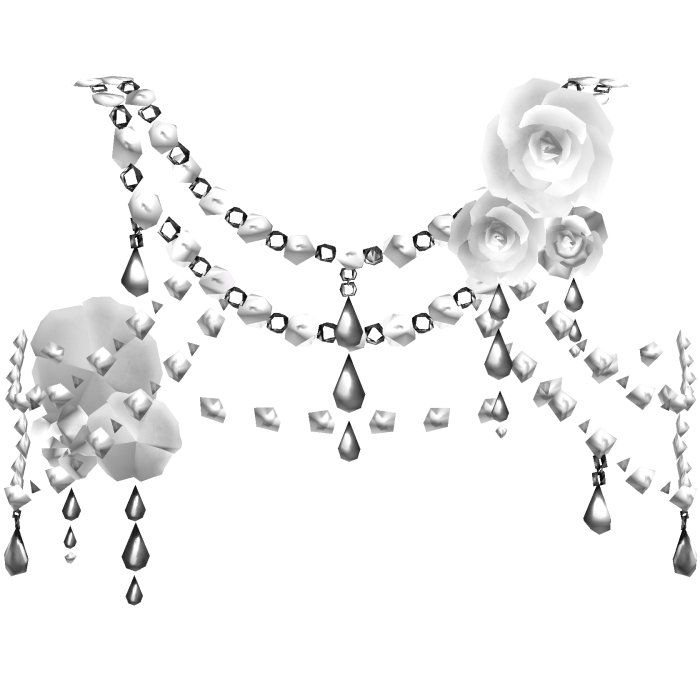 White Body Front Jewelry w Roses