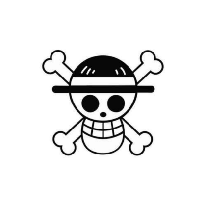One Piece Straw-Hat sticker on tee shirt Roblox decal
