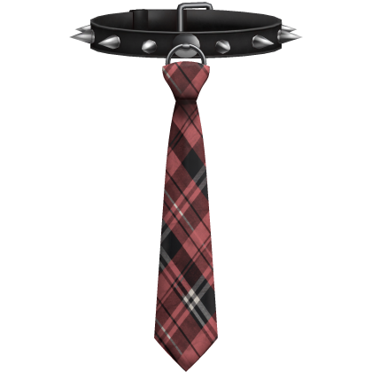 Emo Choker Spikes Necktie
