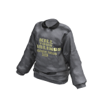 Y2K Grey Oversized Brand Sweater (Logo)