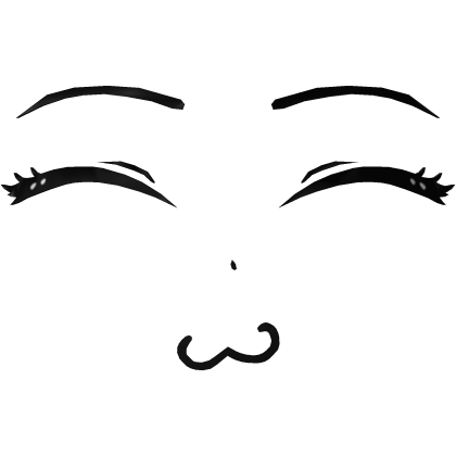 Cute Moe Vkei Smiling Cat Anime Face Roblox item