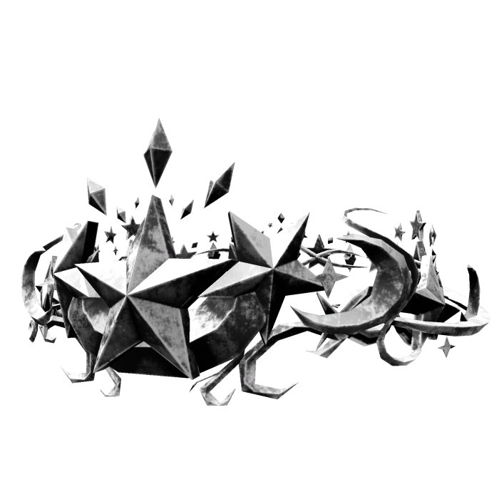Black Metallic Star Crown