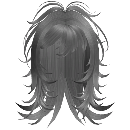 Emo Shaggy Layered Hair (Gray)