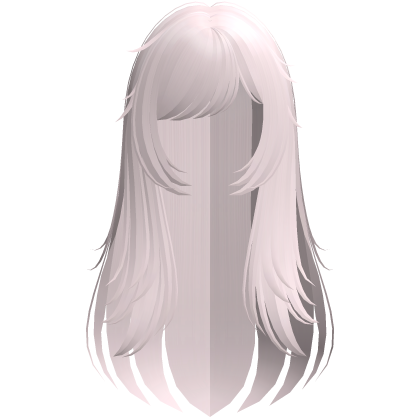 Long Pink Wispy Messy Hair