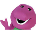 B A R N E Y the dinosaur is from our imagination