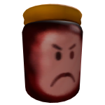 Decomposing Red Head stuck inside of a Container