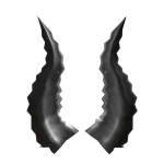 Spikey Silver Horns of Carnage